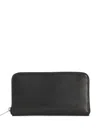 The Row Leather Wallet In Black