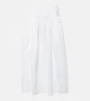 THE ROW LEDDIE缩褶棉质中长半身裙