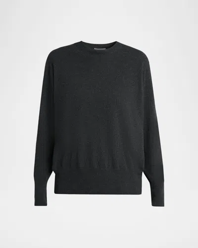 The Row Leilani Cashmere Crewneck Sweater In Black