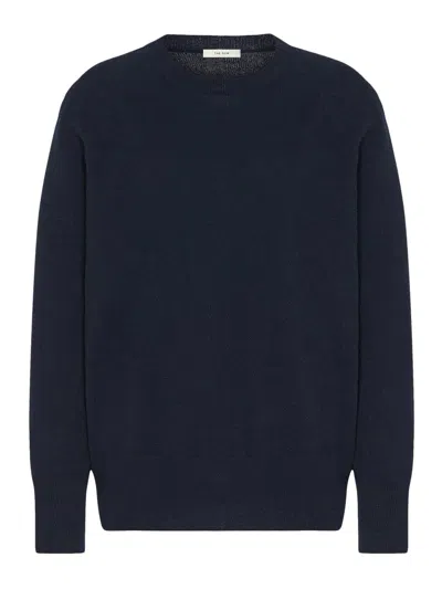 The Row Leilani Cashmere Sweater In Blue