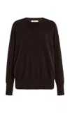 The Row Leilani Cashmere Sweater In Brown