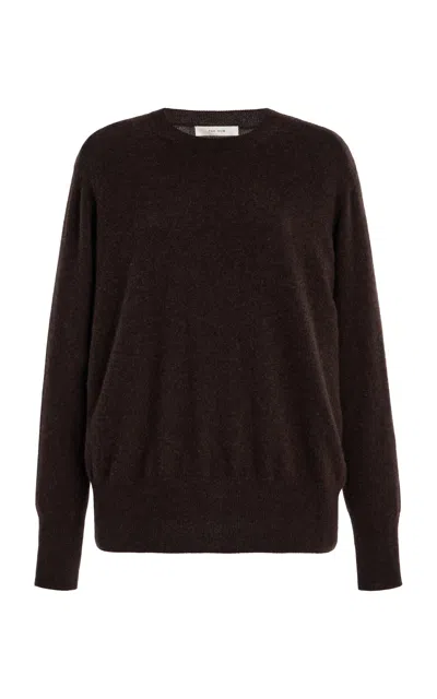 The Row Leilani Cashmere Sweater In Brown