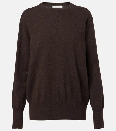 The Row Leilani Cashmere Sweater In Brown