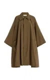 The Row Leins Cotton-poplin Trench Coat In Khaki