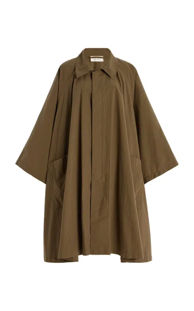 The Row Leins Cotton-poplin Trench Coat In Khaki