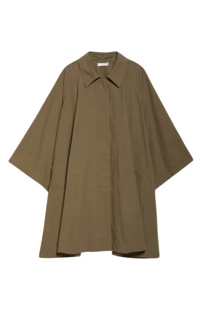 The Row Leins Cotton Trench Coat In Khaki