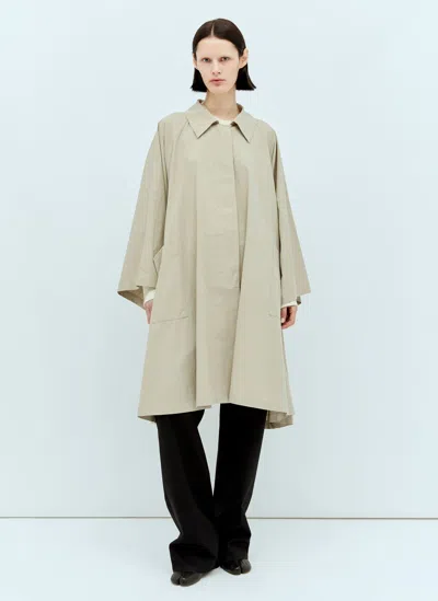 The Row Leinster Cotton Trench Coat In Light Beige
