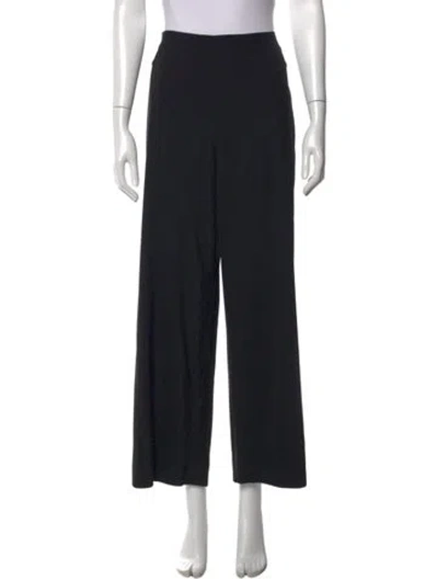 Pre-owned The Row Lenny Wide Leg Pants In Black
