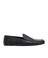 The Row Leo Leather Slippers In Multi