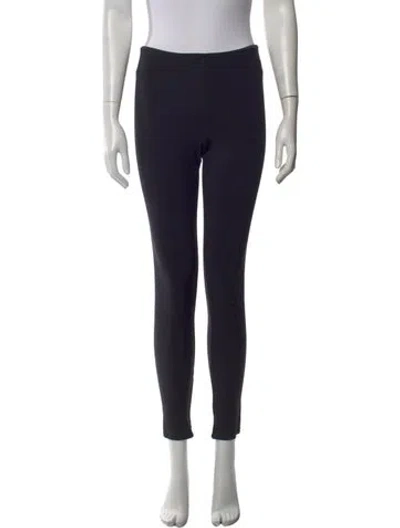 Pre-owned The Row Leo Pant Skinny Leg Pants In Black