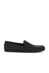 The Row Leo Slipper In Black