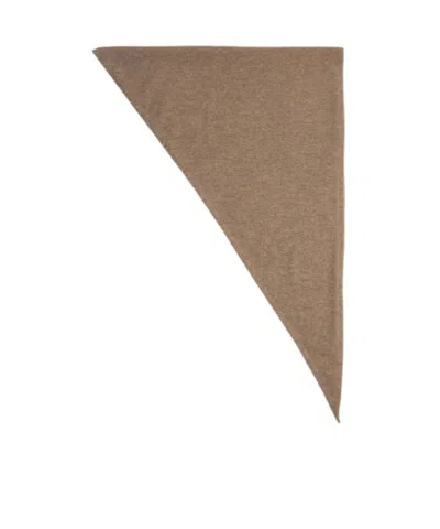 The Row Leomine Cashmere Scarf In Brown