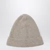 The Row Leomir Beanie In And Silk Blend In Brown