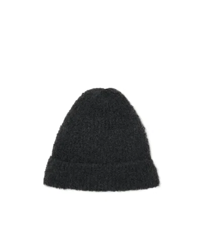 The Row Leomir Beanie In Cashmere, Alpaca And Silk In Black