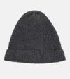 The Row Leomir Cashmere, Alpaca, And Silk Beanie In Black