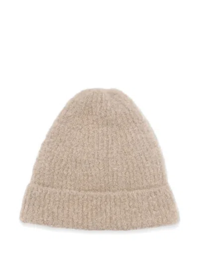 The Row Leomir Cashmere Beanie In Sand