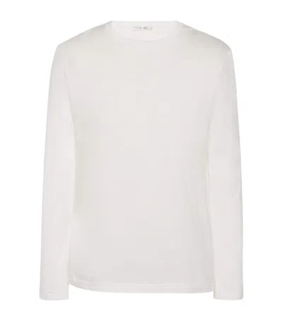 The Row Leon Cotton Long-sleeve T-shirt In White