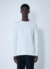 The Row T-shirt With Round Neck And Long Sleeves In White