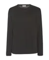 The Row T-shirt With Round Neck And Long Sleeves In Gray