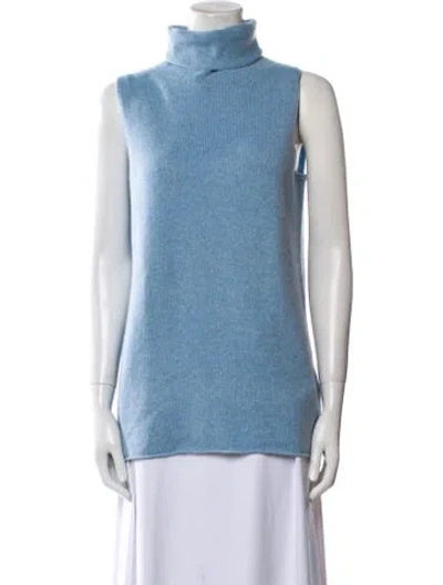 Pre-owned The Row Leona Wool Sweater In Blue