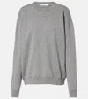 The Row Leora Cashmere Sweater In Gray