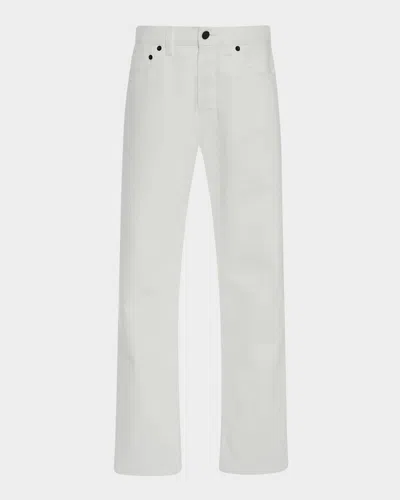 The Row Lesley Straight Crop Jeans In White