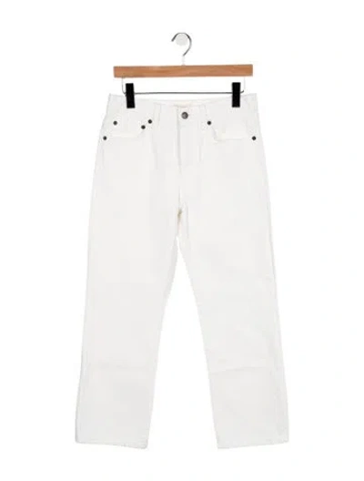 Pre-owned The Row Lesley Pant Straight Leg Jeans In White