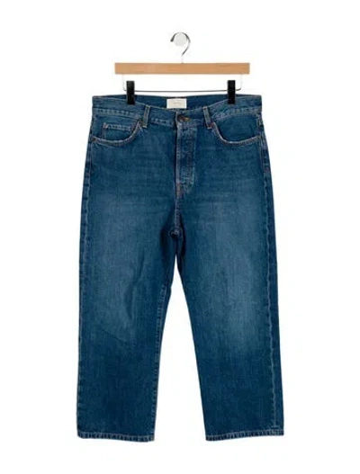 Pre-owned The Row Lesley Pant Wide Leg Jeans In Blue