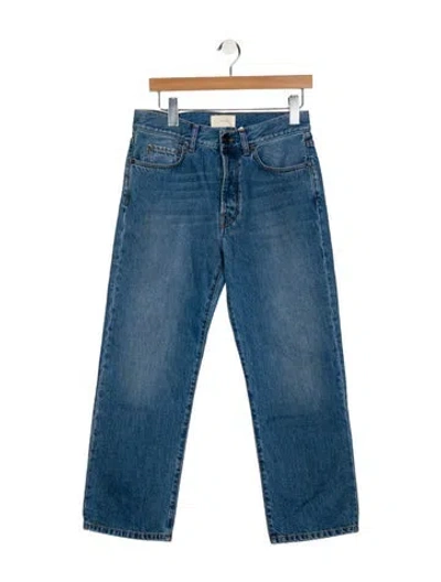 Pre-owned The Row Lesley Straight Leg Jeans In Blue
