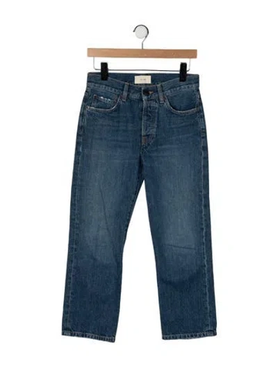 Pre-owned The Row Lesley Straight Leg Jeans In Blue