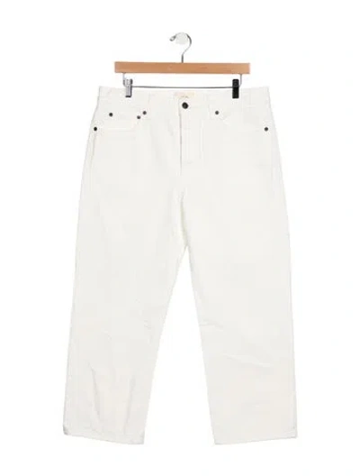 Pre-owned The Row Lesley Wide Leg Jeans W/ Tags In White