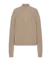 The Row Lethara Cashmere, Alpaca And Silk Sweater In Neutral