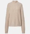 The Row Lethara Half-zip Sweater In Neutral