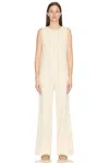 The Row Levante Jumpsuit In Ivory