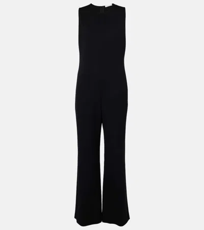 The Row Levante Wool Jumpsuit In Black