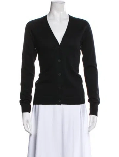 Pre-owned The Row Liberty Cardigan Cashmere Sweater W/ Tags In Black