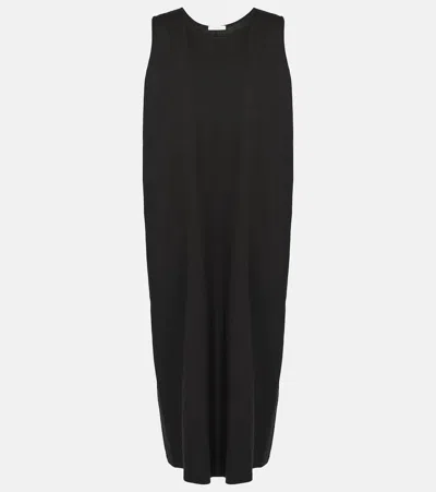 The Row Maxikleid Lidia Aus Baumwolle In Schwarz