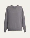 The Row Ligeia V-neck Cashmere Sweater In Gray