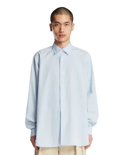 The Row Light Blue Melchior Cotton Shirt