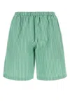 The Row Bermuda Zindel In Cotone Ricamato  Uomo In Green