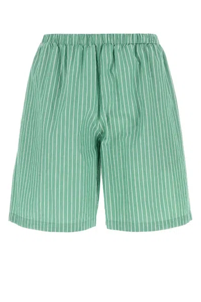 The Row Light Green Zindel Bermuda Shorts