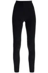 The Row Clizia Zip-hem Leggings In Black