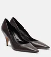 The Row Liisa 80 Leather Pumps In Black