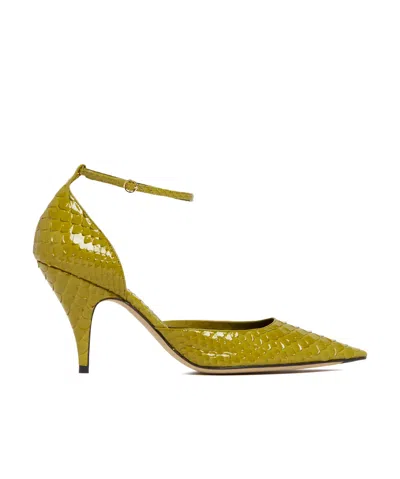 The Row Uxor D'orsay Python Pumps In Green