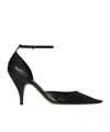 The Row Uxor Leather Pumps In Black