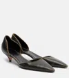 The Row Brown Liisa Kitten Dorsay Pumps In Black