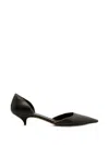 The Row Brown Liisa Kitten Dorsay Pumps In Black