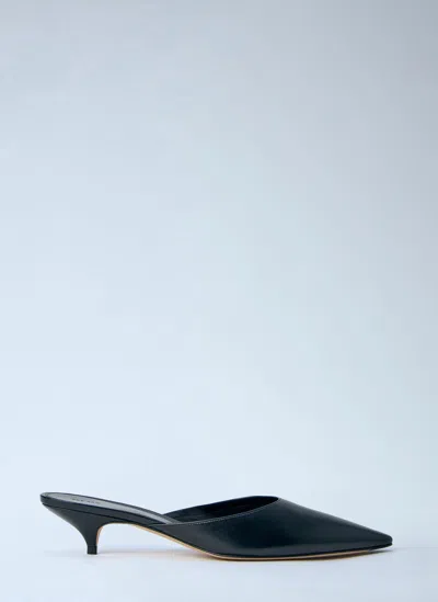 The Row Liisa Kitten Heels In Black