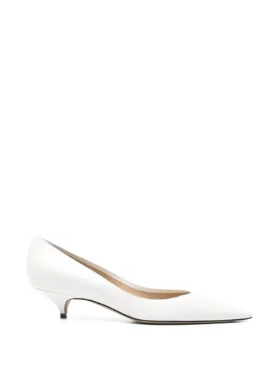 The Row Liisa Kitten Two Heel Pumps In White