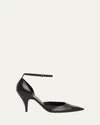 The Row Uxor Leather Pumps In Black